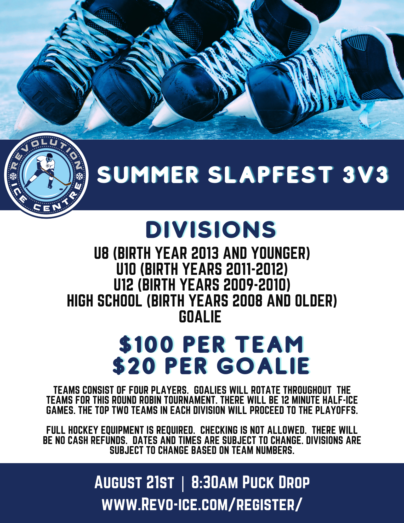 Tournaments Revolution Ice Centre