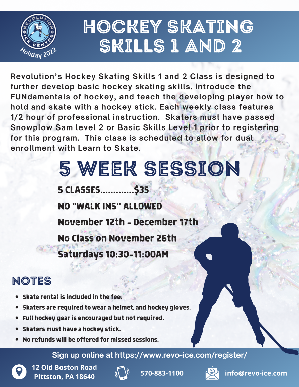 Revolution Ice Centre Ice Skating Facility & Hockey Training Program