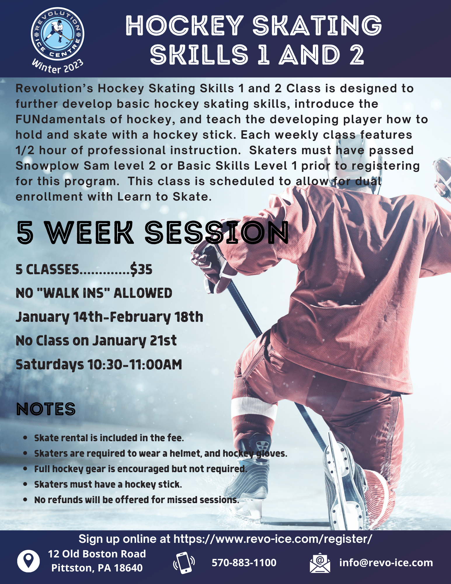 Register Archive Revolution Ice Centre